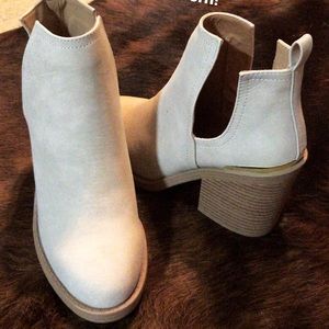 Tan booties